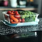 Kit De Potes Herméticos De Vidro Retangulares, Com Tampa Clic