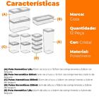 Kit De Potes Herméticos Organizadores Empilháveis Modo 12 Peç