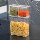 Kit De Potes Herméticos Organizadores Empilháveis Modo 2 Peça