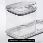 Kit De Potes Herméticos Organizadores Empilháveis Modo 2 Peça
