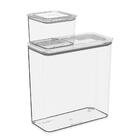 Kit De Potes Herméticos Organizadores Empilháveis Modo 2 Peça