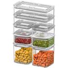 Kit De Potes Herméticos Organizadores Empilháveis Modo 8 Peça