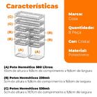 Kit De Potes Herméticos Organizadores Empilháveis Modo 8 Peça