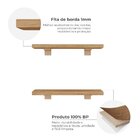 Kit De Prateleiras Elan 300x100x15 Com Suporte Organização De