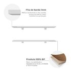 Kit De Prateleiras Elan 600x150x15 Com Suporte Organização De