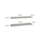 Kit De Prateleiras Elan 600x150x25 Com Suporte Organização De