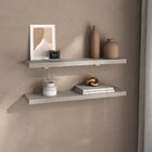 Kit De Prateleiras Elan 600x150x25 Com Suporte Organização De