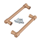 Kit de Puxadores Alça para Móveis 128mm Cobre  2 peças