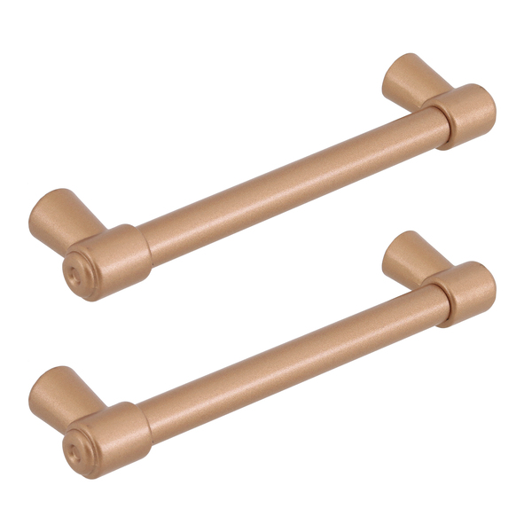 Kit de Puxadores Alça para Móveis 128mm Cobre  2 peças