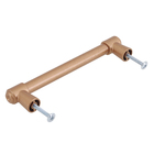 Kit de Puxadores Alça para Móveis 128mm Cobre  2 peças