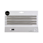 Kit de Puxadores Alça para Móveis 160mm Prata Escovado 4 peças