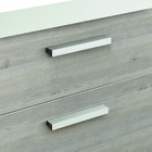 Kit de Puxadores Alça para Móveis 64mm Prata Anodizado 4 peças