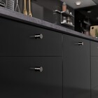 Kit de Puxadores Botão para Móveis 19mm Prata Escovado 2 peças