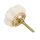 Kit de Puxadores Botão para Móveis 40mm Rosa Brilhante 4 peças