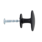 Kit de Puxadores para Móveis Zamac Preto 30mm