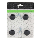 Kit de Puxadores para Móveis Zamac Preto 30mm