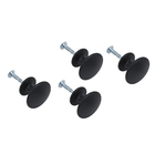 Kit de Puxadores para Móveis Zamac Preto 30mm