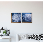 Kit de Quadros Coral Sea Life Azul