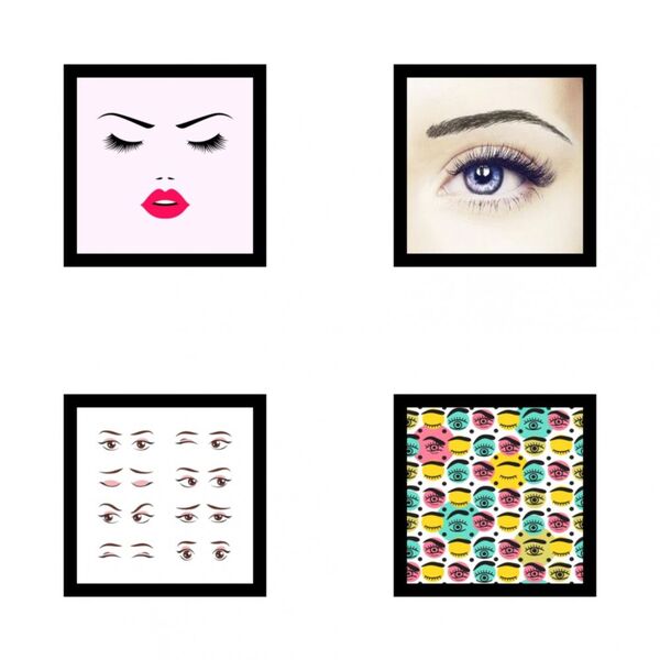 Kit De Quadros Decorativos Em Mdf Designer De Sobrancelhas 20