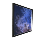 Kit de Quadros Decorativos Pinceladas Premium Azul