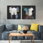 Kit De Quadros Kaws Arte Urbana Urban 80x80cm