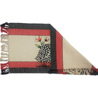 Kit de Tapetes para Cozinhas Artezana Galinha com 3 peças Preto e Vermelho