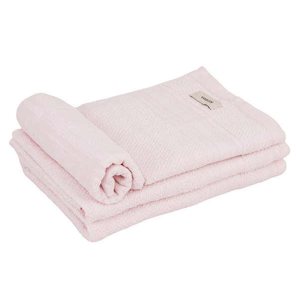 Kit de Toalhas 100% Algodão Rosa 4 peças Empire Karsten