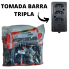 Kit De Tomadas Em Barra Tripla 10 Unidades 250v Biamp 20 A