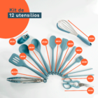 Kit De Utensílios 12 Peças Oikos Azul U