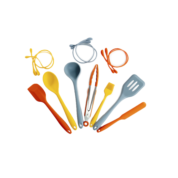 Kit De Utensílios C/ Amarradores 8 Peças Oikos Sortido U