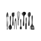 Kit De Utensílios De Cozinha 10 Peças Preto - Oikos Preto U