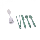 Kit De Utensílios De Cozinha C/ Infusor 5 Peças Verde Escuro