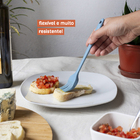 Kit De Utensílios De Silicone Com 7 Peças Azul - Oikos