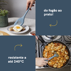 Kit De Utensílios De Silicone Com 7 Peças Azul - Oikos