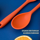 Kit De Utensílios De Silicone Com 7 Peças Laranja - Oikos