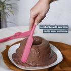 Kit De Utensílios De Silicone Com 7 Peças Rosa - Oikos Rosa U