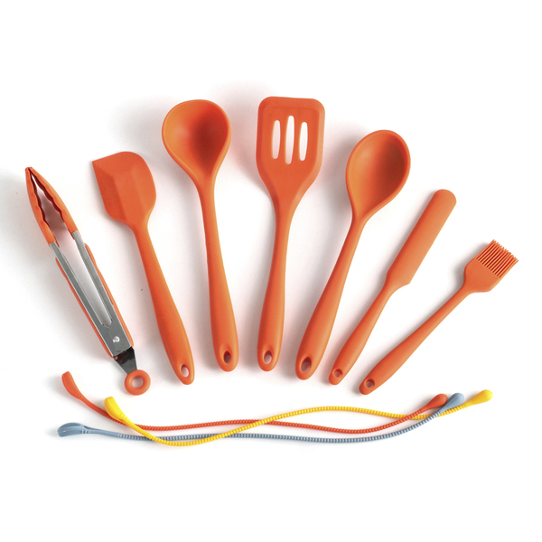 Kit De Utensílios De Silicone Com 8 Peças Amarrador - Oikos L
