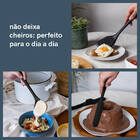 Kit De Utensílios De Silicone Preto Oikos – 7 Peças Preto U