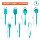 Kit De Utensílios De Silicone Verde Oikos – 7 Peças Verde U