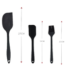 Kit De Utensílios Espátulas Para Cozinha Preto 5 Peças