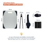 Kit De Utensílios P/ Preparo De Bebidas 5 Peças - Oikos Preto