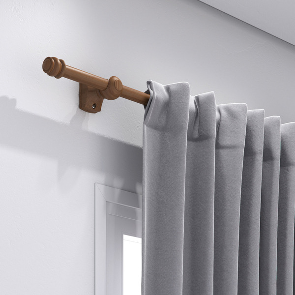 Kit de Varão Aço Eco Compacto 1,50m Cerejeira 19mm