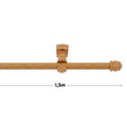 Kit de Varão Aço Eco Compacto 1,50m Cerejeira 19mm