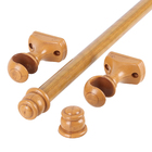 Kit de Varão Aço Eco Compacto 1,50m Cerejeira 28mm