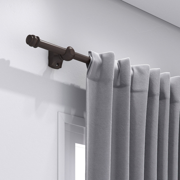 Kit de Varão Aço Eco Compacto 2,00m Imbuia 19mm