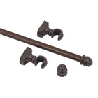 Kit de Varão Aço Eco Compacto 2,00m Imbuia 19mm