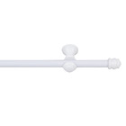 Kit de Varão Aço Europa 1,50m Branco 19mm