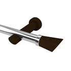 Kit de Varão Alumínio Alemão Nobre Eco 3,00m Embuia 19mm