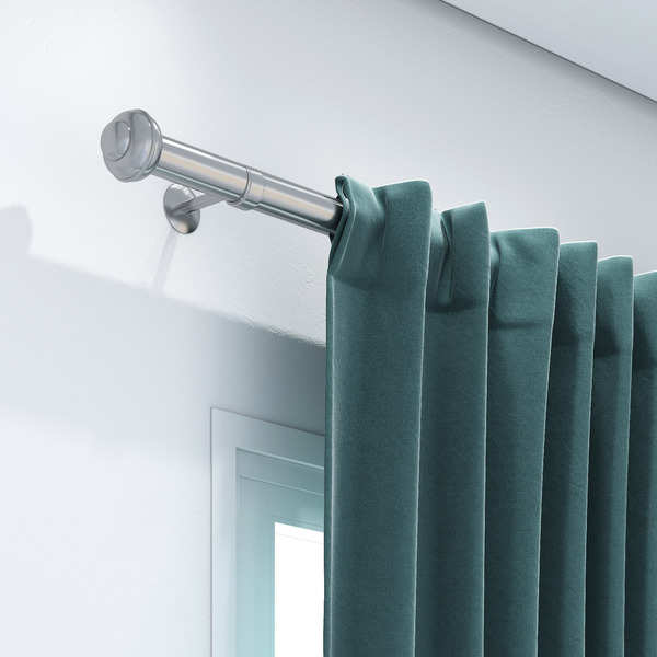 Kit de Varão Alumínio Elegance 1,50m Cromado 28mm