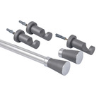 Kit de Varão Alumínio Jade Nobre 1,50m Grafite 28mm